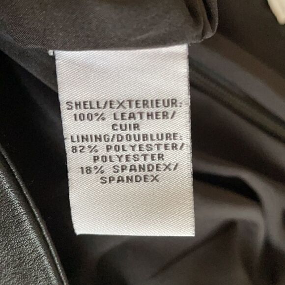 Diane Von Furstenberg Black Leather Skirt - Picture 6 of 7